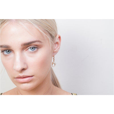 18ct clasp earrings