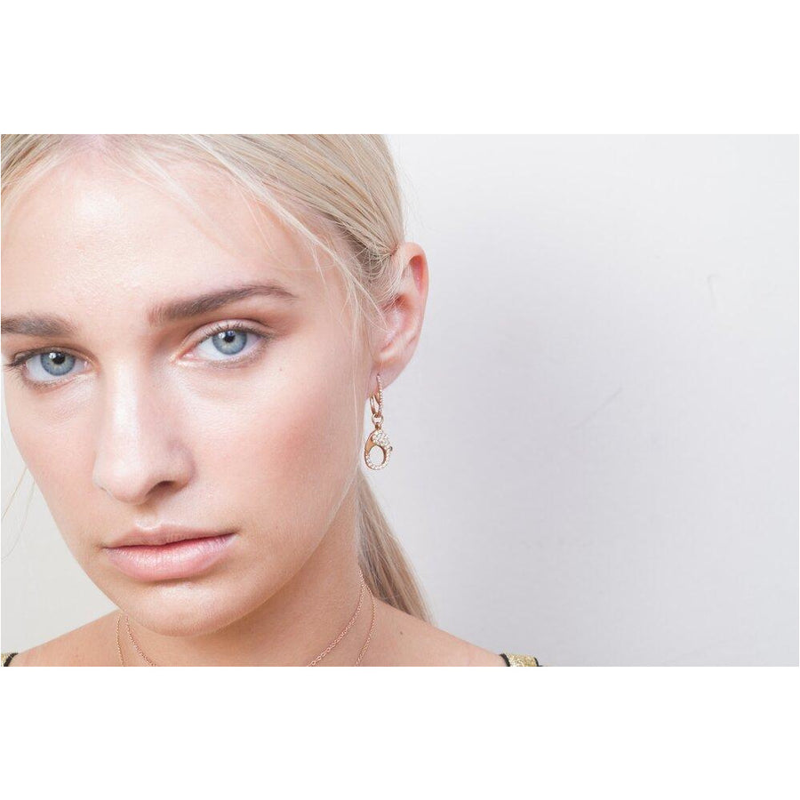 18ct clasp earrings