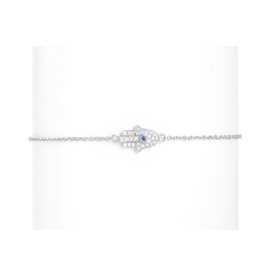 Gold & Diamond Hamsa Bracelet