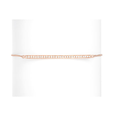 Gold & Diamond Plate Bracelet