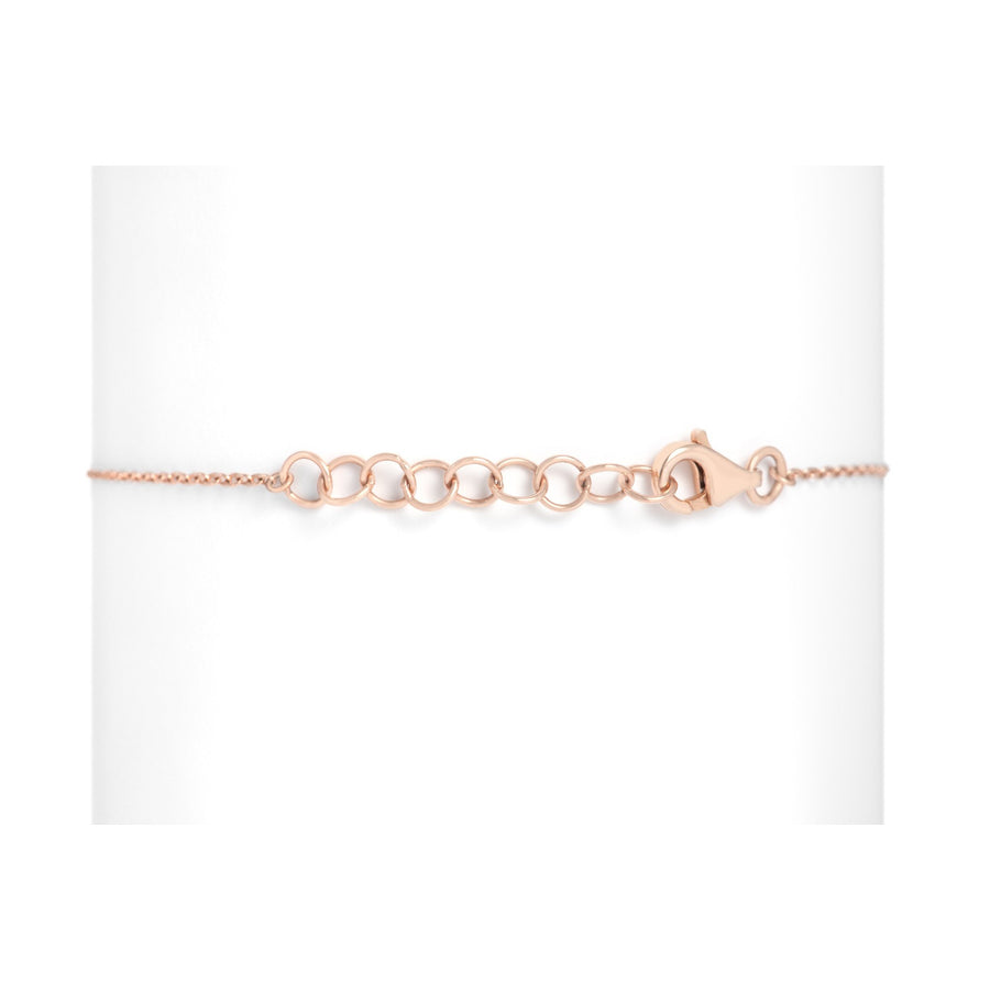 Gold & Diamond Pave Triangle on Chain