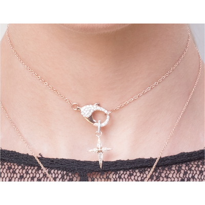 14ct cross charm on openable bail