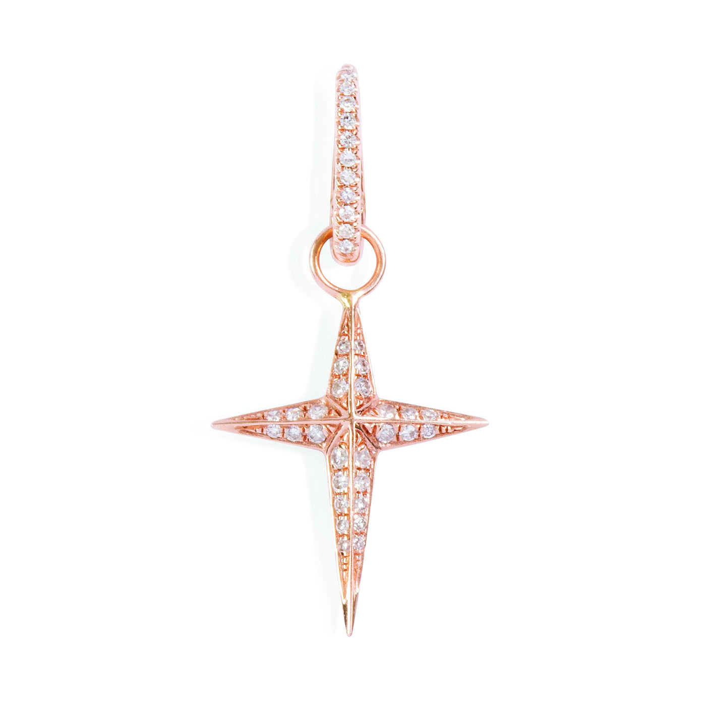 14ct cross charm on openable bail